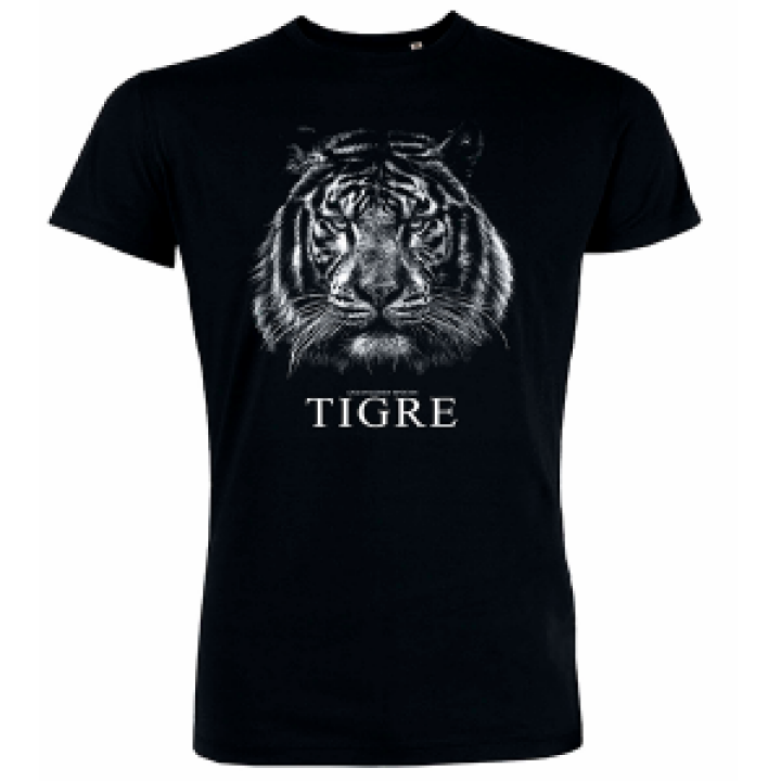 Tshirt homme Tigre Noir Profond S