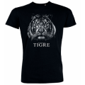 T-shirt homme Tigre Noir Profond S