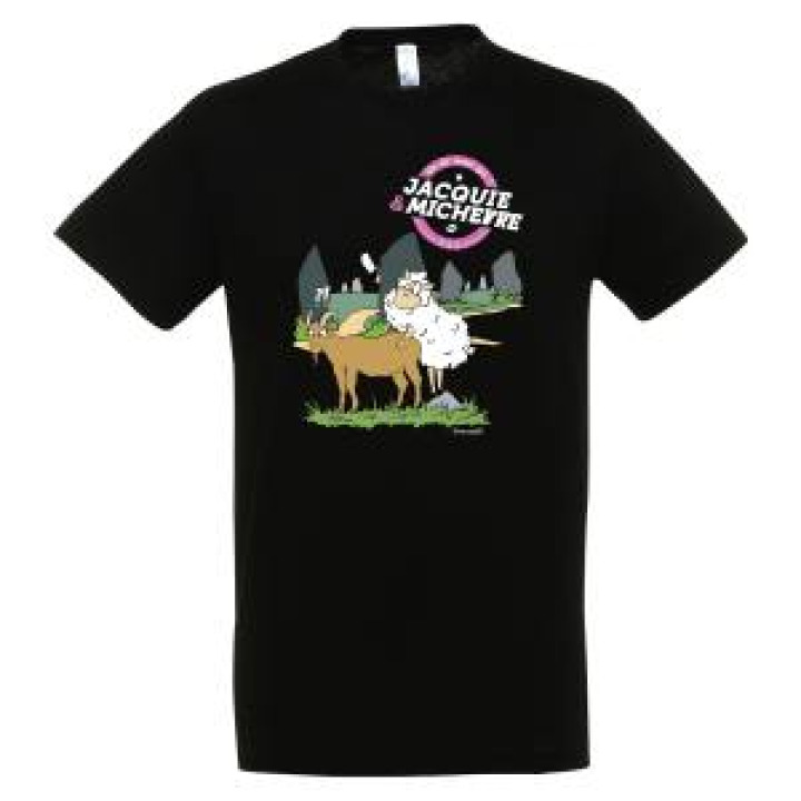 Tshirt homme Tite Soaz On Dit Merci Qui  Jacquie Noir Profond XS