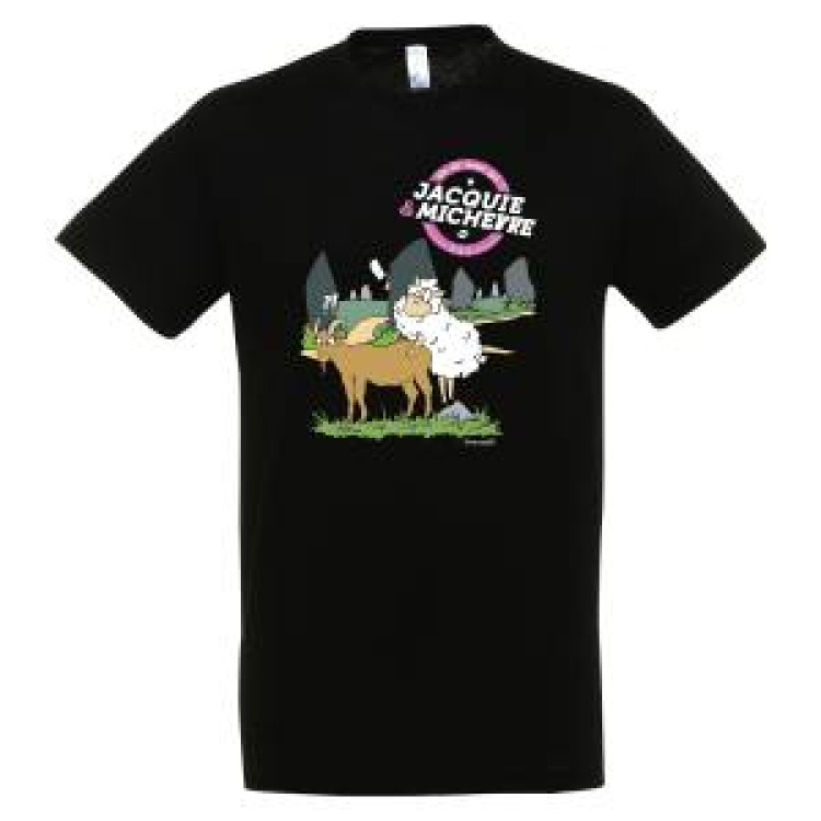 T-shirt homme Tite Soaz On Dit Merci Qui !!! Jacquie Noir Profond XS
