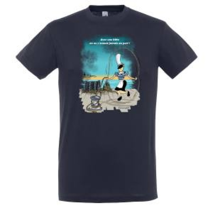Tshirt homme Tite Soaz Saut à la Corde sur le Port Marine S