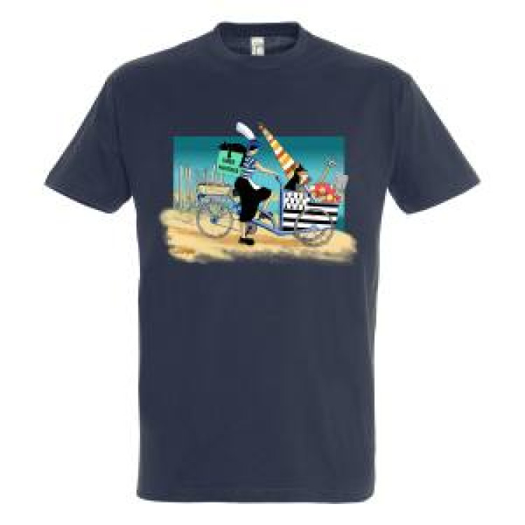 T-shirt homme Tite Soaz Uber Huitres Marine M