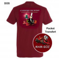 T-shirt homme Tongs Bretonnes + transfert pocket (16949) Chili S