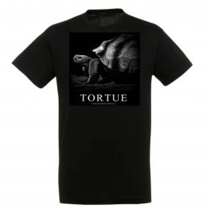 Tshirt homme Tortue Noir Profond S