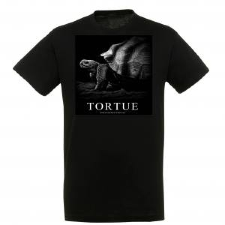 T-shirt homme Tortue Noir Profond L