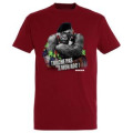 T-shirt homme Touche Pas à Mon Aoc Bourgogne Gris Souris M