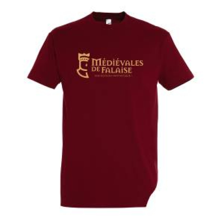 Tshirt homme Transfert Face Médiévales de Falaise Une Édition Fantastique  dos Benevole En Rouge Chili S