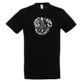 T-shirt homme Triskel avec les 3 Elements Noir Profond XS