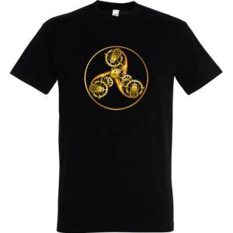 T-shirt homme Triskel M&eacute;tallique Noir Profond XS