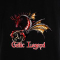T-shirt homme Triskell 3 Dragons (Bc1021) Noir Profond XS
