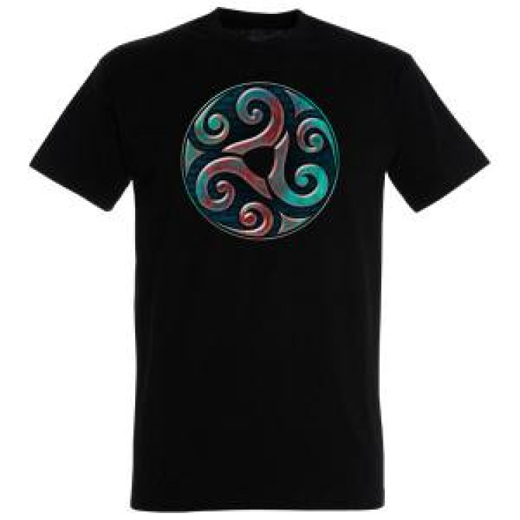 T-shirt homme Triskell Couleurs Noir Profond XS