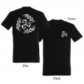 T-shirt homme Triskell M&eacute;tal + Frise Noir Profond XS