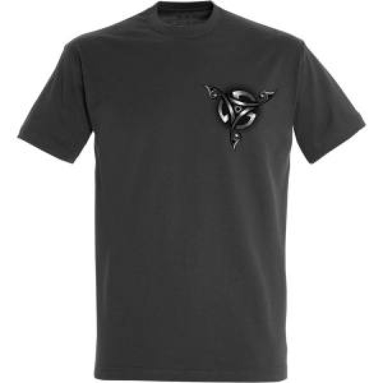 T-shirt homme Triskell M&eacute;tallique (Bc1024) Gris Souris M