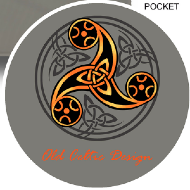 T-shirt homme Triskell Old Celtic Desing Noir Profond M
