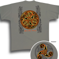 T-shirt homme Triskell Old Celtic Desing Noir Profond M