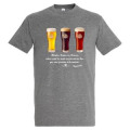 T-shirt homme Trois Bières Blondes Brunes Rousses Riquewihr Noir Profond XS