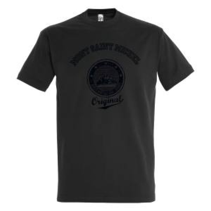 Tshirt homme Universitaire sérigraphie Brod Ref 27156 Mont Saint Michel Gris Souris XS