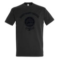 T-shirt homme Universitaire sérigraphie+ Brod Ref/ 27156 Mont Saint Michel Gris Souris XS