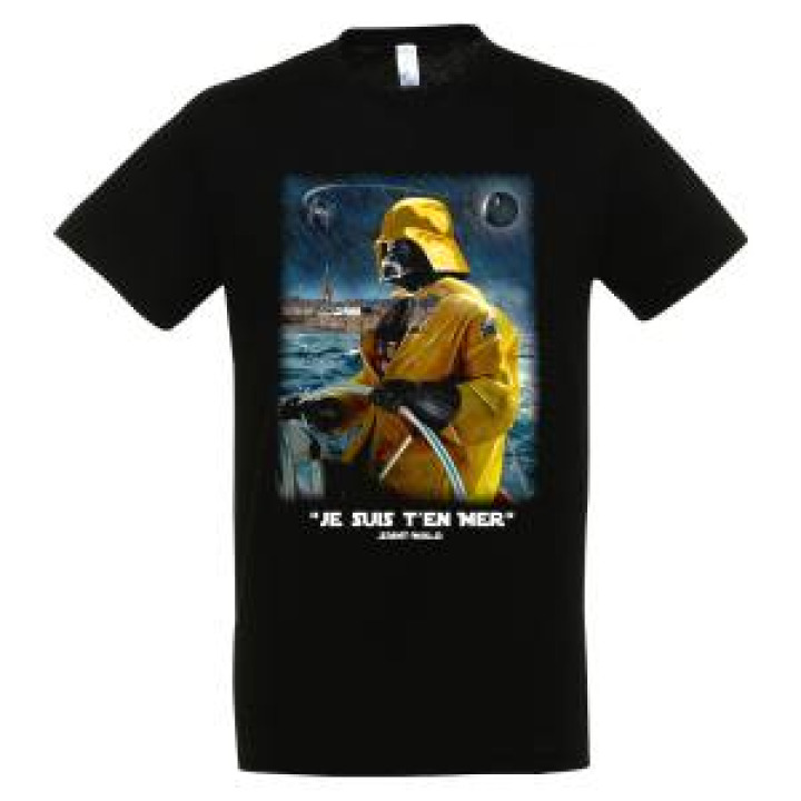 Tshirt homme Vador en Mer Saint Malo  Fond de Mer Saint Malo Noir Profond XS