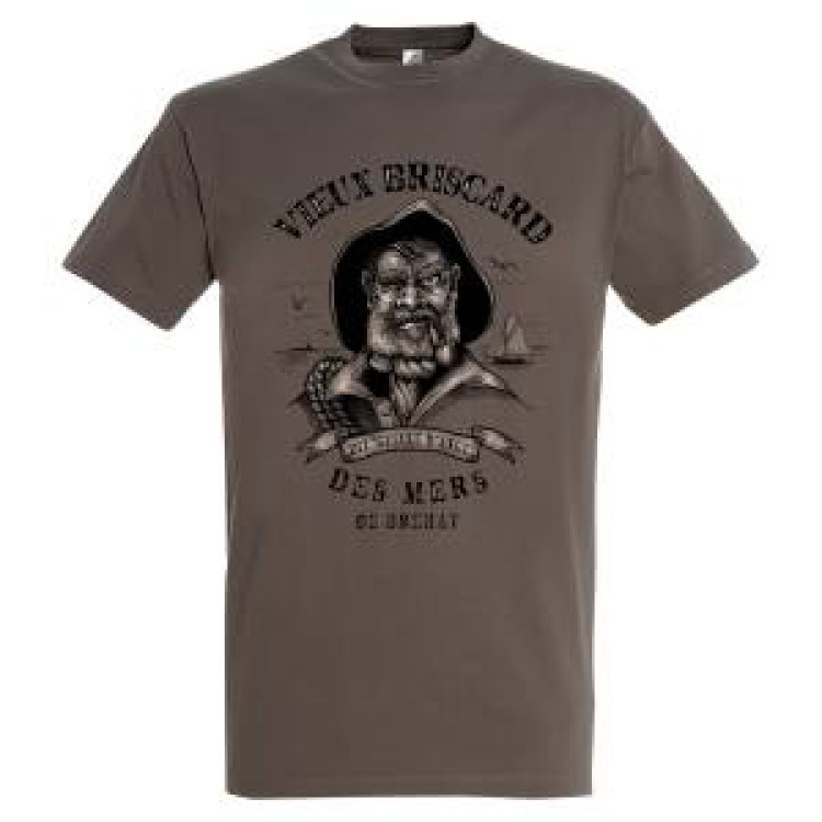T-shirt homme Vieux Briscard des Mers de Br&eacute;hat Zinc M
