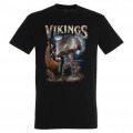 T-shirt homme Viking Bouclier et Drakkar Noir Profond M
