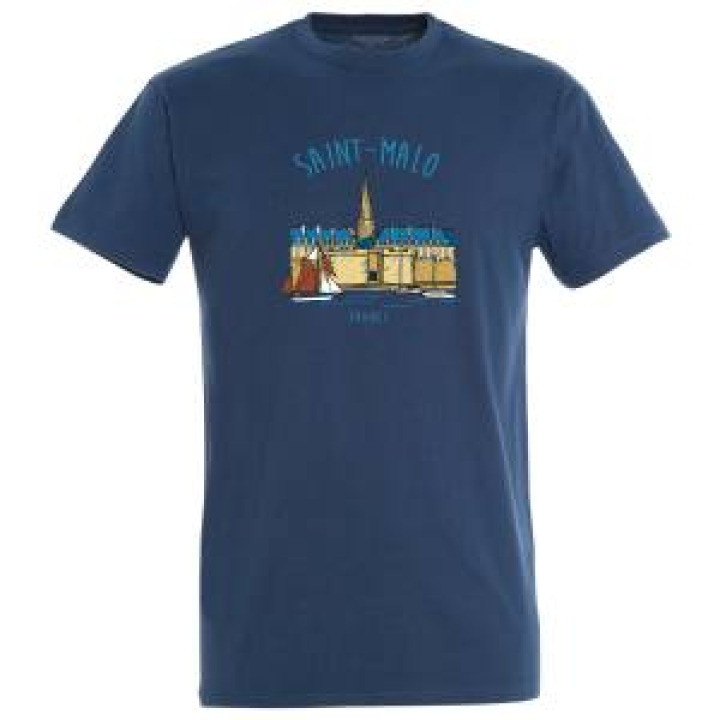 Tshirt homme Vue de Saint Malo Marine XS