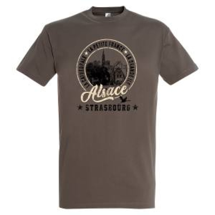 Tshirt homme Vue de Strasbourg Alsace Strasbourg France Army XS