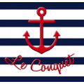 T-shirt Marini&egrave;re enfant E1237 Ref/ 30992 Ancre le Conquet ray&eacute;e 2 ans