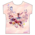 T-shirt Marini&egrave;re enfant F&eacute;e Papillons avec Ses Ailes Fleurs et Triskel Concarneau Blanc 4 ans