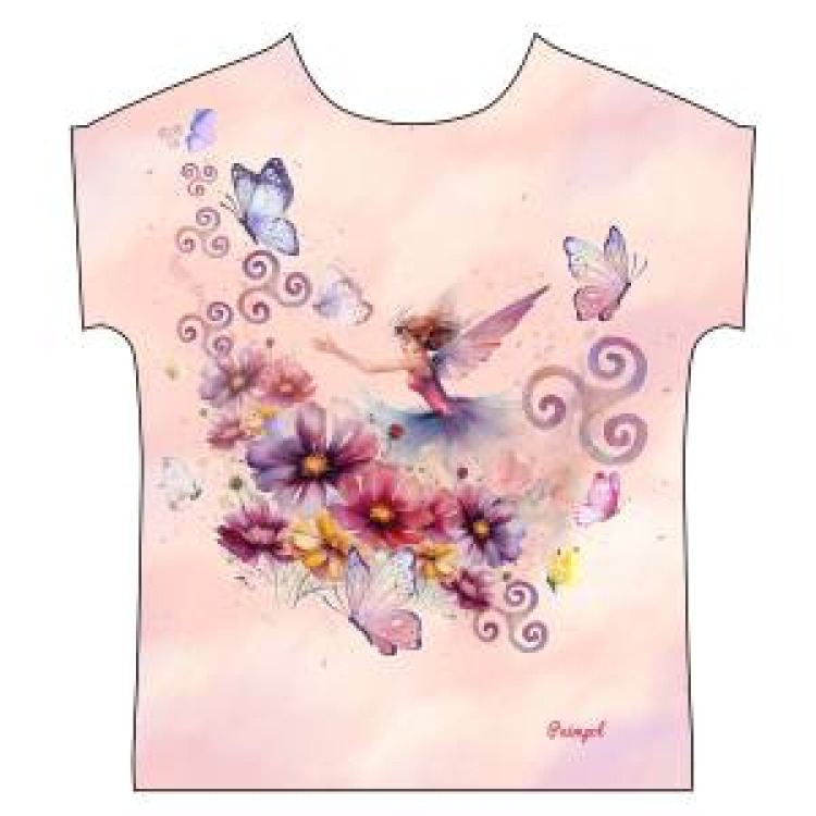T-shirt Marini&egrave;re enfant F&eacute;e Papillons avec Ses Ailes Fleurs et Triskel Paimpol Blanc 8 ans