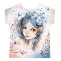 T-shirt Marini&egrave;re enfant F&eacute;e Papillons Brest Blanc 4 ans