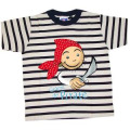 T-shirt Marini&egrave;re enfant S&eacute;rigraphie Pirate + Bandana (Bb3008) ray&eacute;e 2 ans