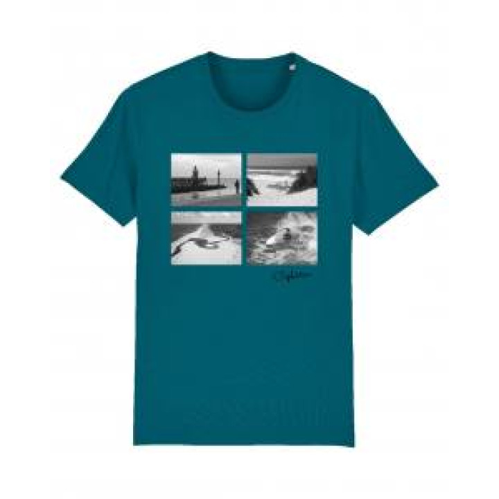 Tshirt premium bio 4 Images Capbreton Ocean Depth XS