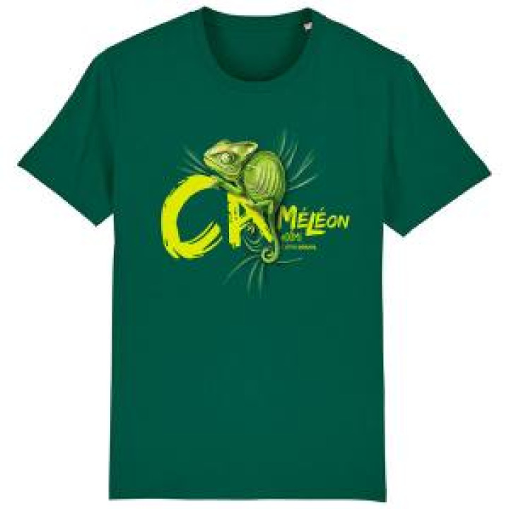 Tshirt premium bio Caméléon Zoo de Beauval Largeur 24 Cm pour les XsSM Largeur 26 Cm pour les LXlXxl Bottle green XS