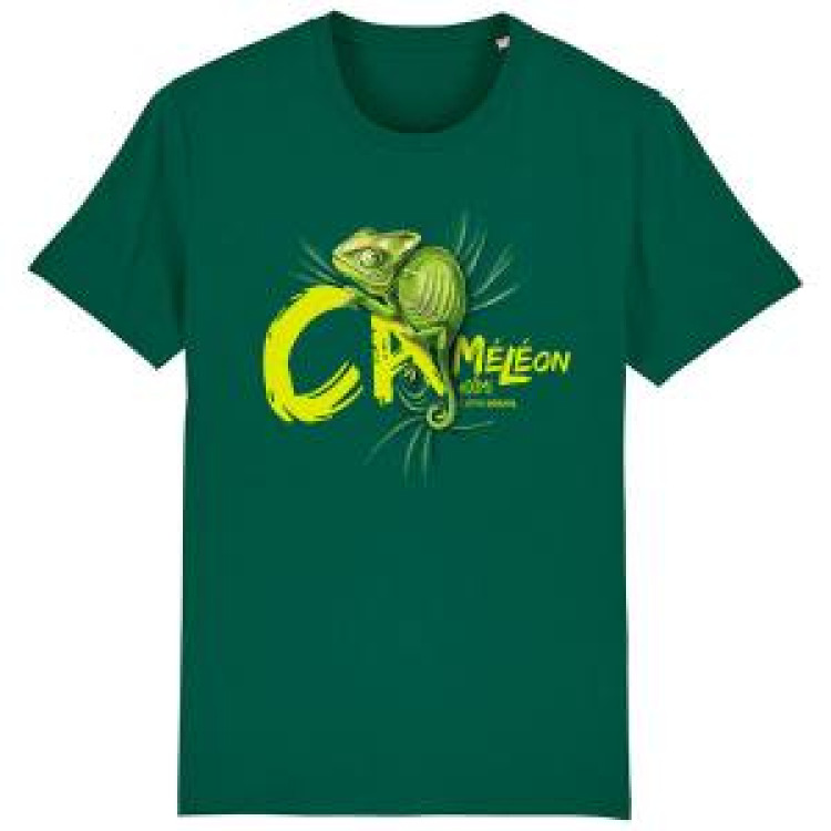 T-shirt premium bio Caméléon Zoo de Beauval (Largeur 24 Cm pour les Xs-S-M) (Largeur 26 Cm pour les 