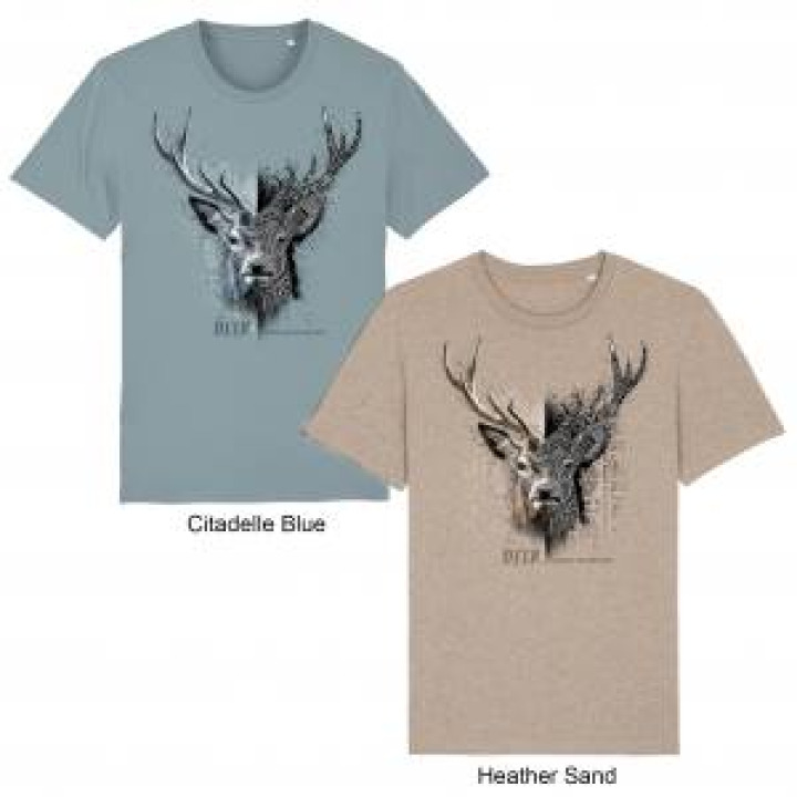 Tshirt premium bio Cerf Native Tribes Château de Cheverny Citadelle Blue XS