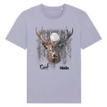 T-shirt premium bio Cerf Native Tribes Lune Safari Train Lavender Dawn S