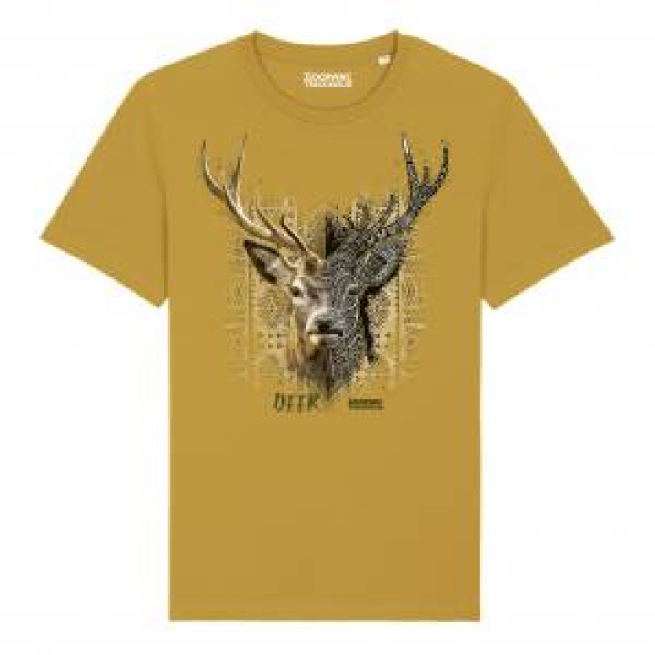 Tshirt premium bio Cerf Native Tribes Zooparc de Tregomeur Ochre M