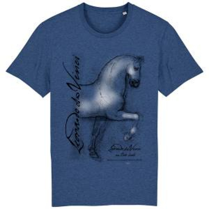 Tshirt premium bio Cheval Dark Heather Indigo XS