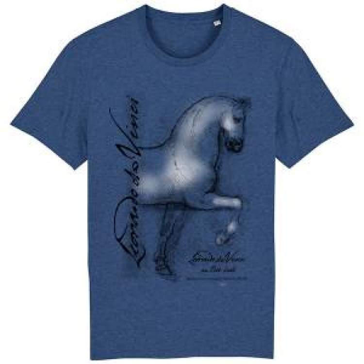 T-shirt premium bio Cheval Dark Heather Indigo XS