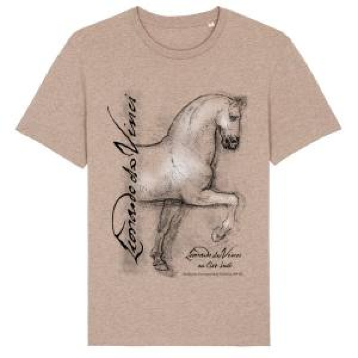 Tshirt premium bio Cheval Heather Sand XS