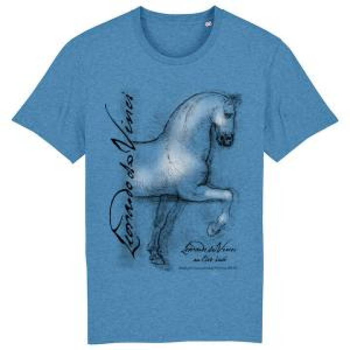 Tshirt premium bio Cheval Dark Heather Indigo S