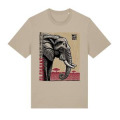 T-shirt premium bio &Eacute;l&eacute;phant Linocut Zoo de Thoiry Desert Dust XS