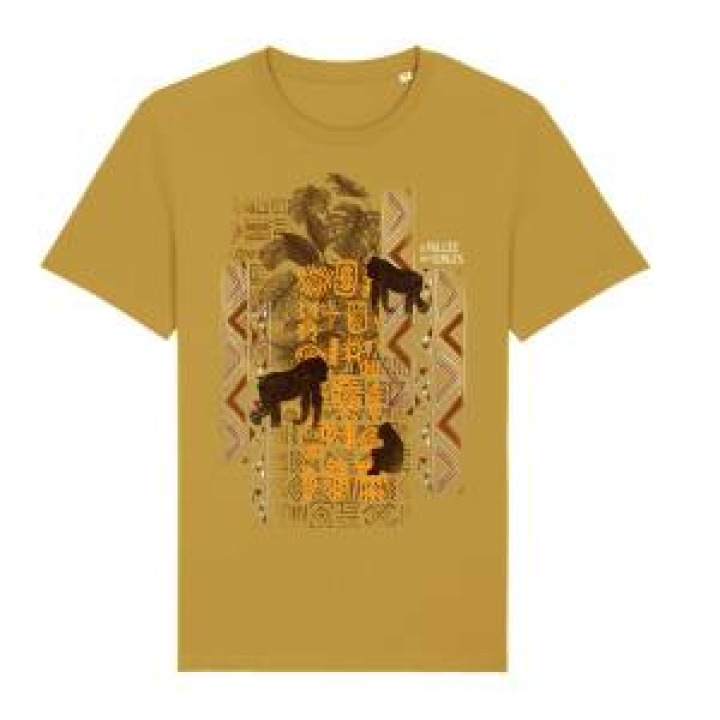 Tshirt premium bio Ethnic Africa 1 Gorille Vallée des Singes Ochre S