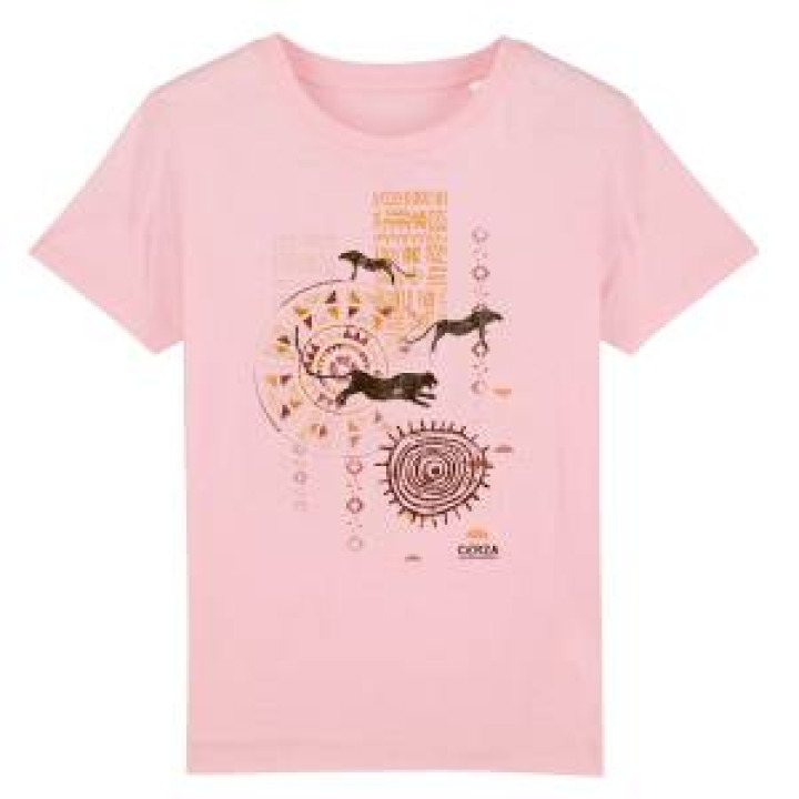 Tshirt premium bio Ethnic Africa 2 Guépard Cerza  transfert Col Cerza Aloe  Stanley S