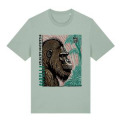 T-shirt premium bio Gorille Linocut Zoo de Thoiry Aloe - Stanley XS
