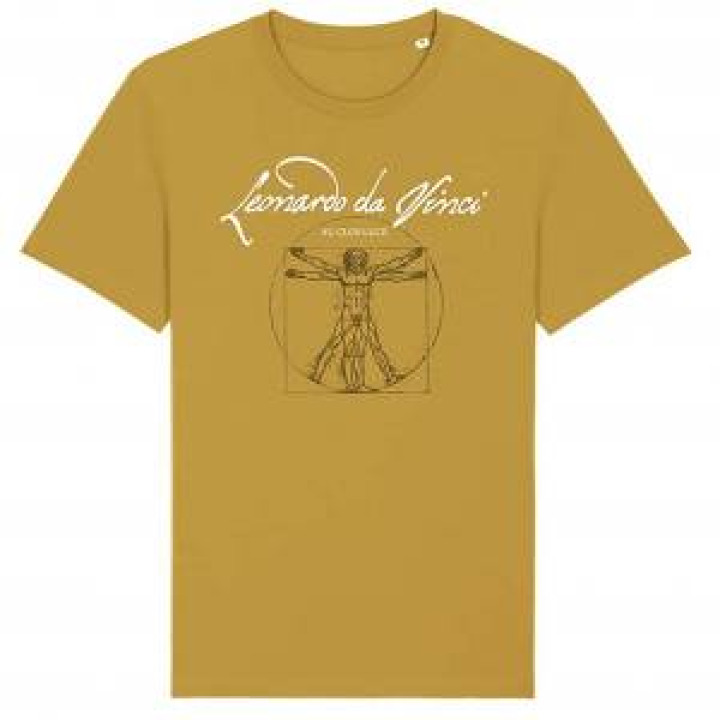 Tshirt premium bio Homme de Vitruve New Version Ochre S