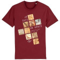 T-shirt premium bio Je suis un Génie Carres Noir XXL