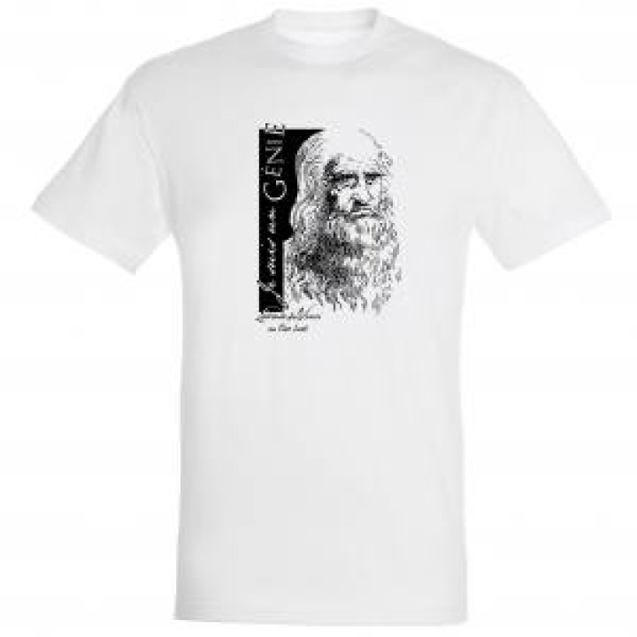 Tshirt premium bio Je suis un Génie New Version White S