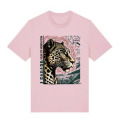 T-shirt premium bio Léopard Linocut Zoo des Sables d’Olonne Cotton pink XS